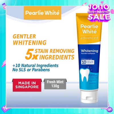 PEARLIE WHITE® Advanced Whitening Fluoride Toothpaste 130g