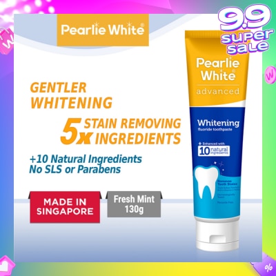 PEARLIE WHITE® Advanced Whitening Fluoride Toothpaste 130g