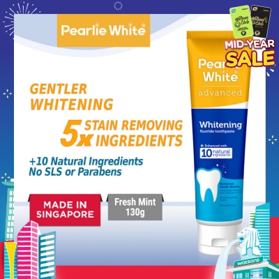 PEARLIE WHITE® Advanced Whitening Fluoride Toothpaste 130g