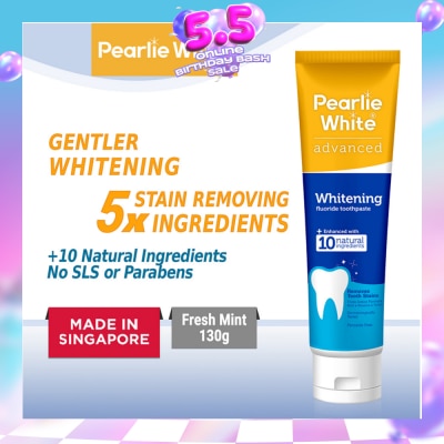 PEARLIE WHITE® - Advanced Whitening Fluoride Toothpaste 130g