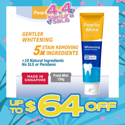 PEARLIE WHITE® - Advanced Whitening Fluoride Toothpaste 130g