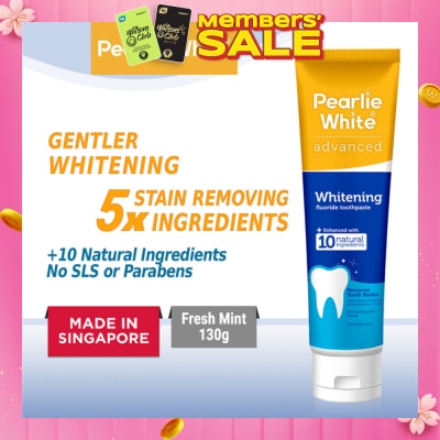 PEARLIE WHITE® Advanced Whitening Fluoride Toothpaste 130g