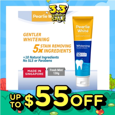 PEARLIE WHITE® Advanced Whitening Fluoride Toothpaste 130g
