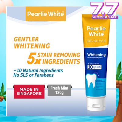 PEARLIE WHITE® Advanced Whitening Fluoride Toothpaste 130g
