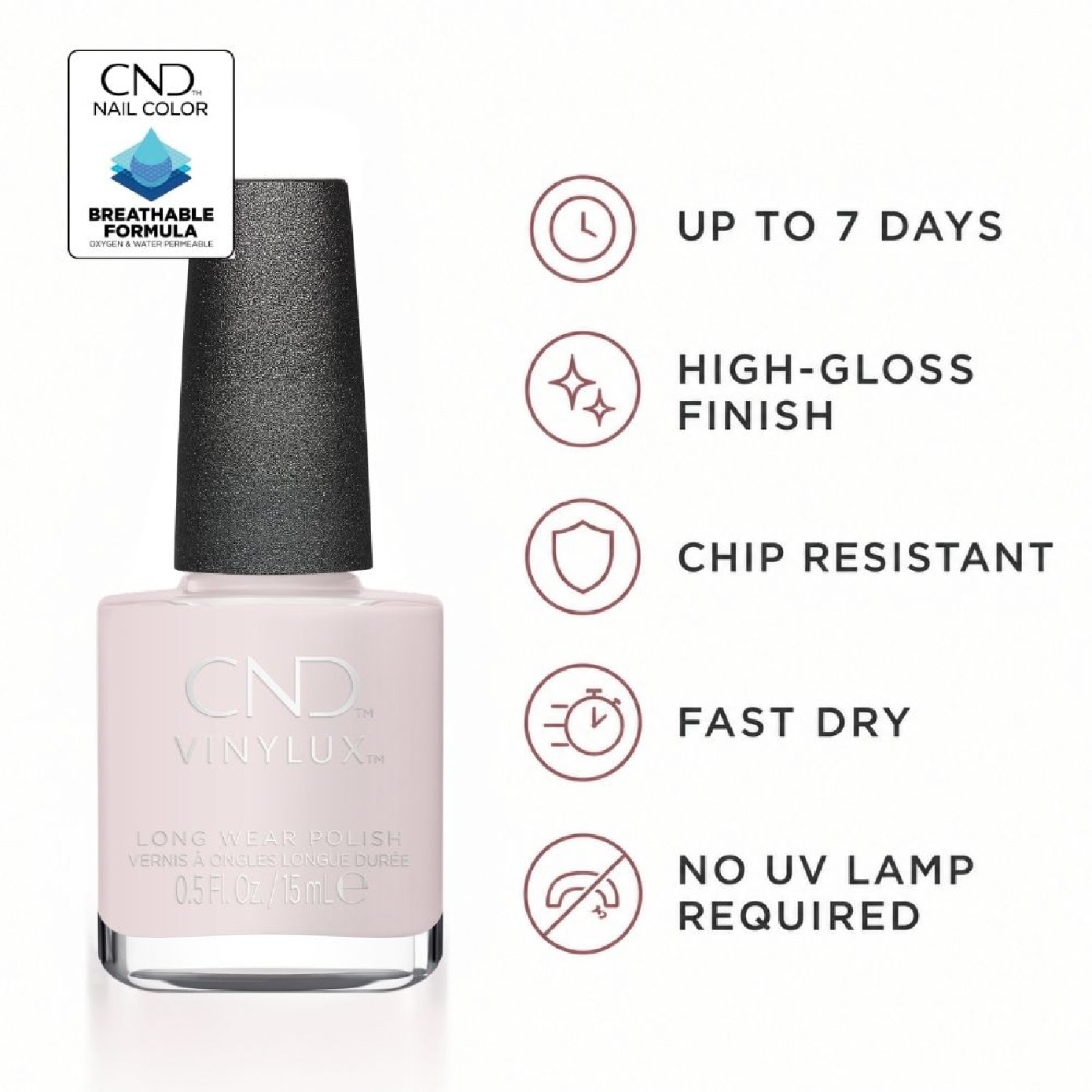 Vinylux Negligee Long Wear Nail Polish 15ml image