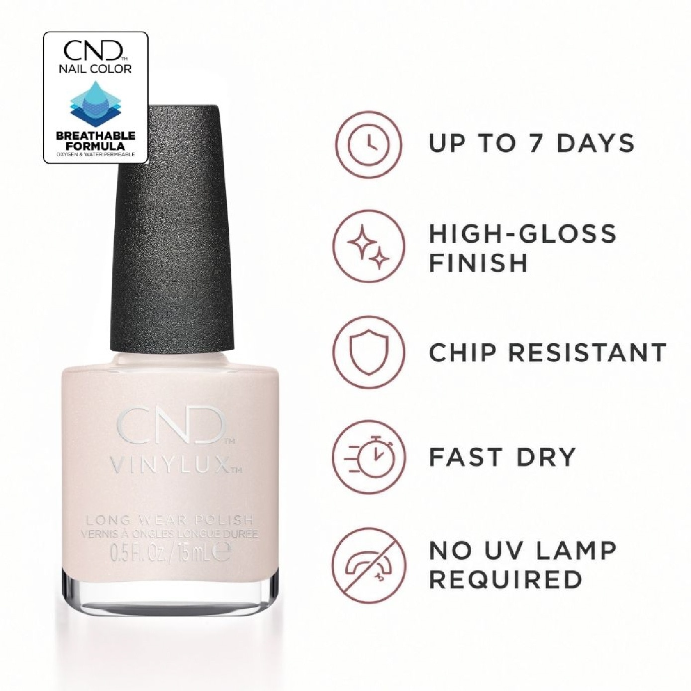 Vinylux Strawberry Smoothie Long Wear Nail Polish 15ml image