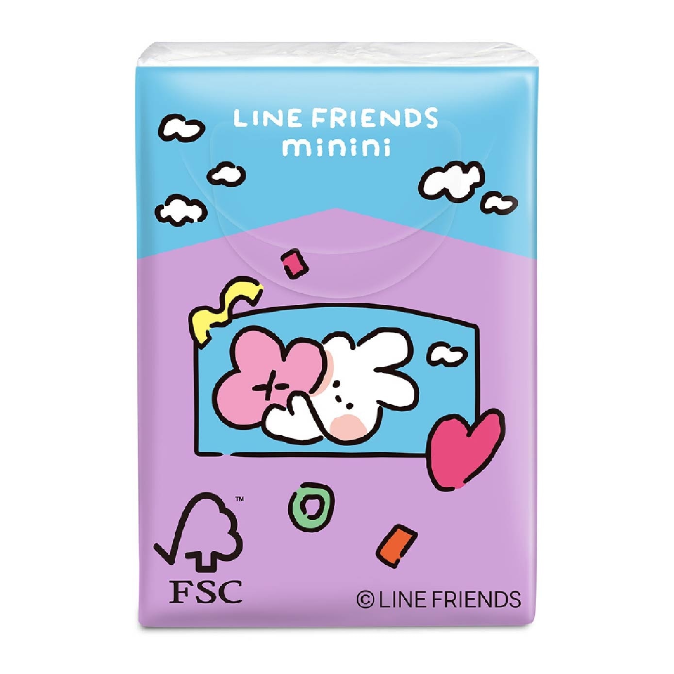 Line Friends Minini 100% Bamboo 3ply Velvet Petite Hankies 8s x 18 x 30 pack (per carton)