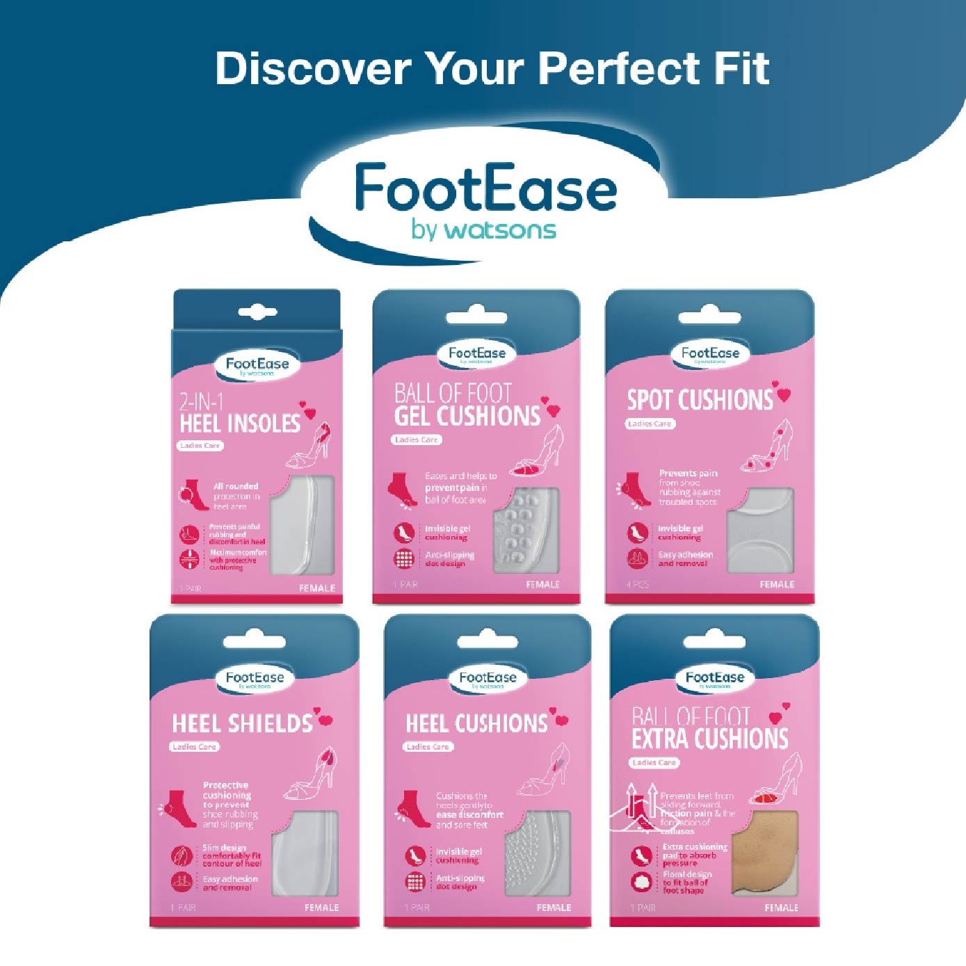 Ball Of Foot Extra Cushions (Ladies Care) 1s