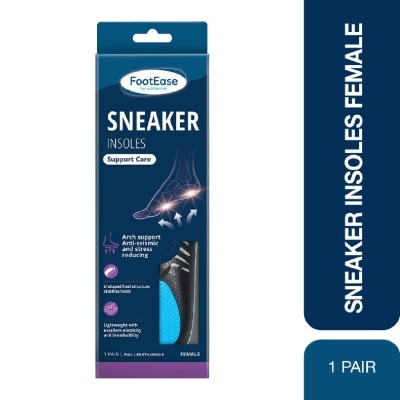 FOOTEASE BY WATSONS Sneaker Insoles (With Enhanced Arch Support) 1s