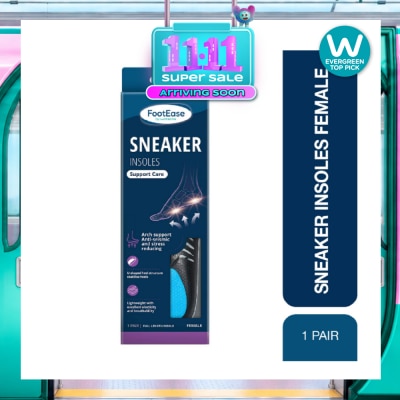 FOOTEASE BY WATSONS Sneaker Insoles (With Enhanced Arch Support) 1s image