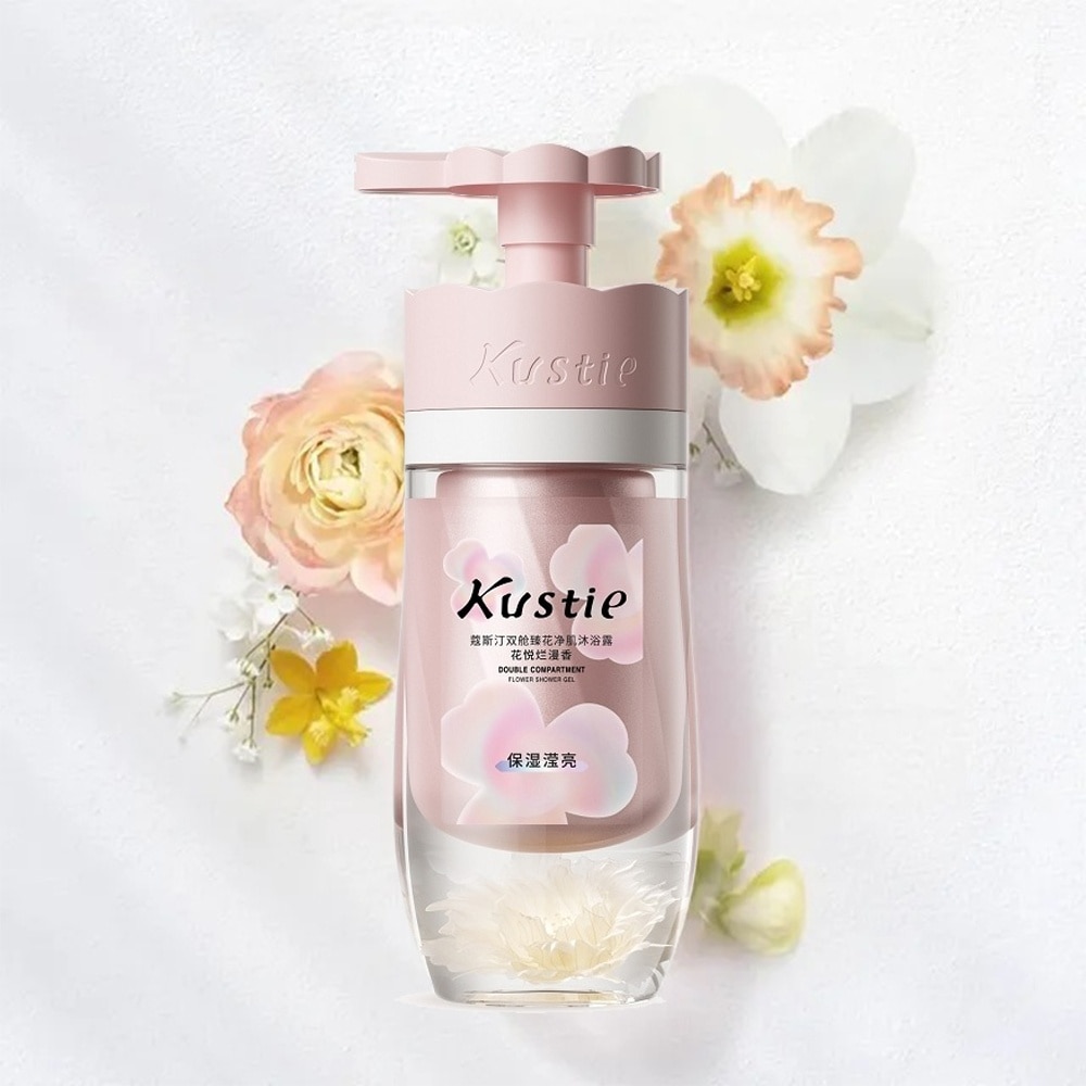 Double Compartment Floral Blossom Shower Gel 250ml + 250ml