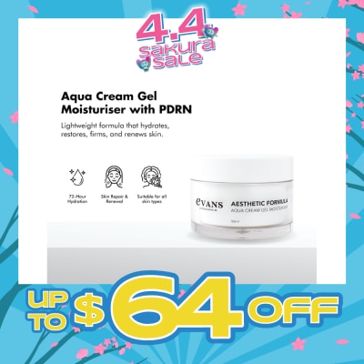 EVANS - Aesthetic Formula Aqua Cream Gel Moisturiser 50ml