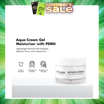 EVANS - Aesthetic Formula Aqua Cream Gel Moisturiser 50ml