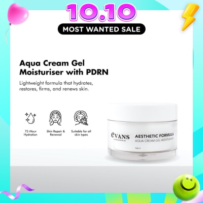 EVANS Aesthetic Formula Aqua Cream Gel Moisturiser 50ml image