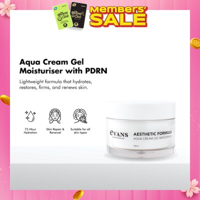EVANS Aesthetic Formula Aqua Cream Gel Moisturiser 50ml