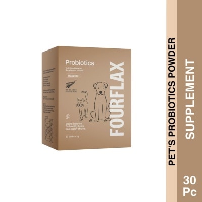 FOURFLAX Probiotics Pet's Premium Supplement Sachet 30s x 5g