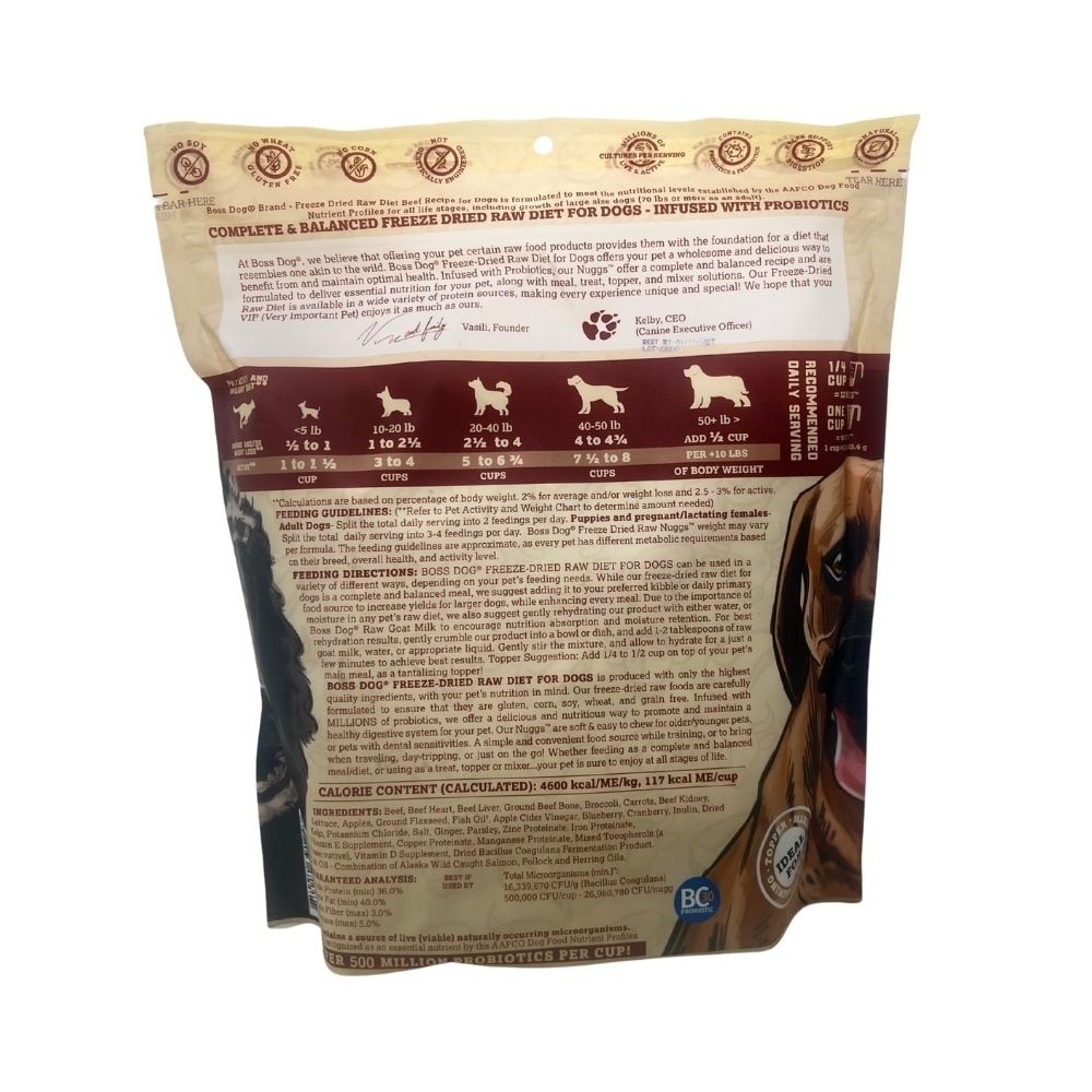 Freeze Dried Beef Recipe Raw Diet 120z