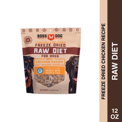 BOSS DOG Freeze Dried Chicken Recipe Raw Diet 120z