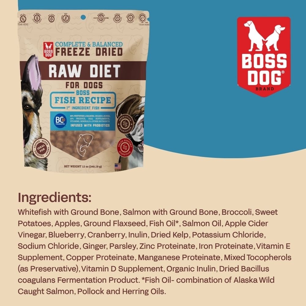 Freeze Dried Fish Recipe Raw Diet 120z