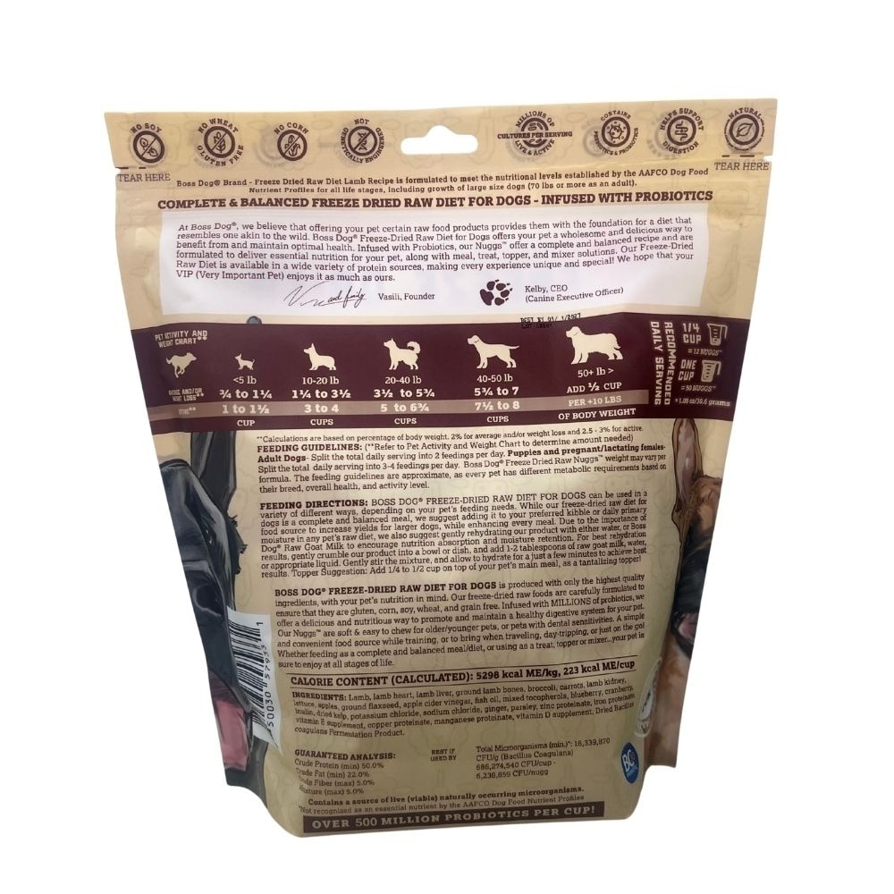 Freeze Dried Lamb Recipe Raw Diet 120z