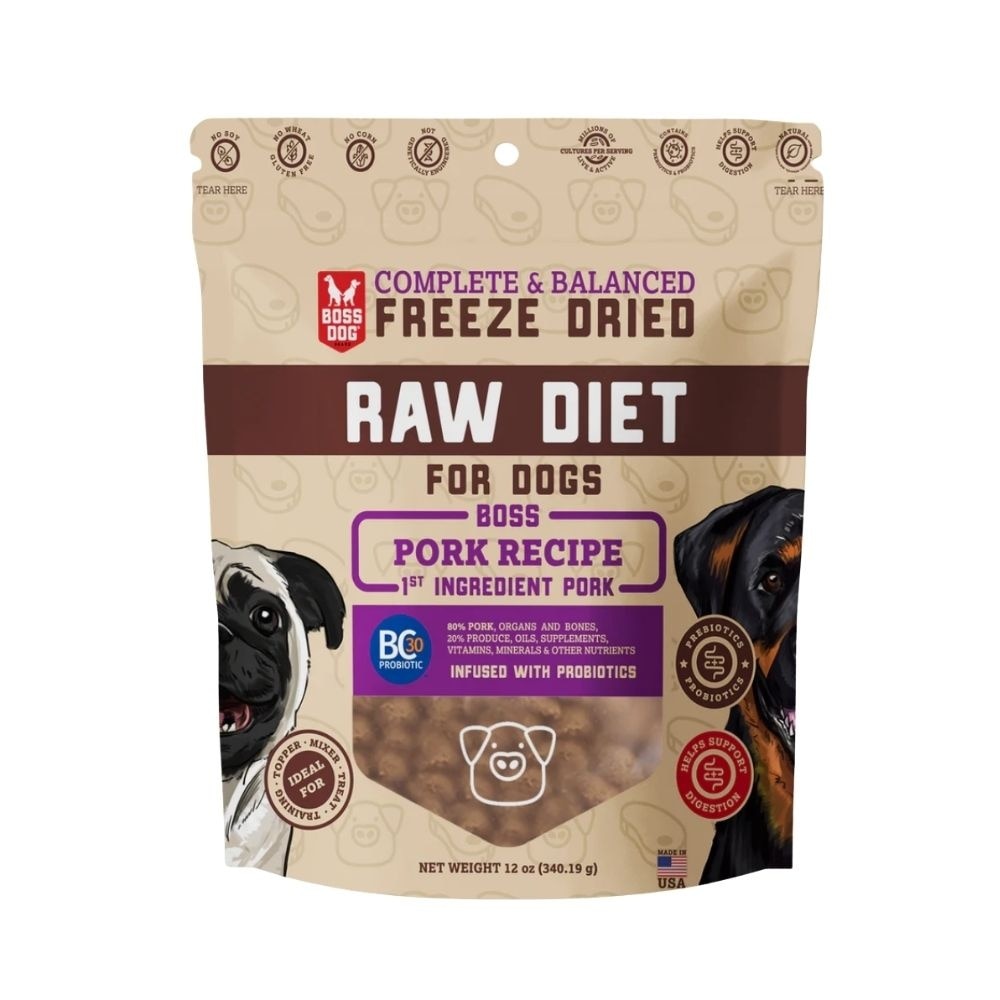 Freeze Dried Pork Recipe Raw Diet 120z