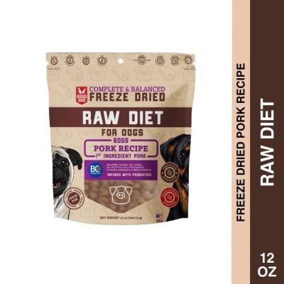 BOSS DOG Freeze Dried Pork Recipe Raw Diet 120z