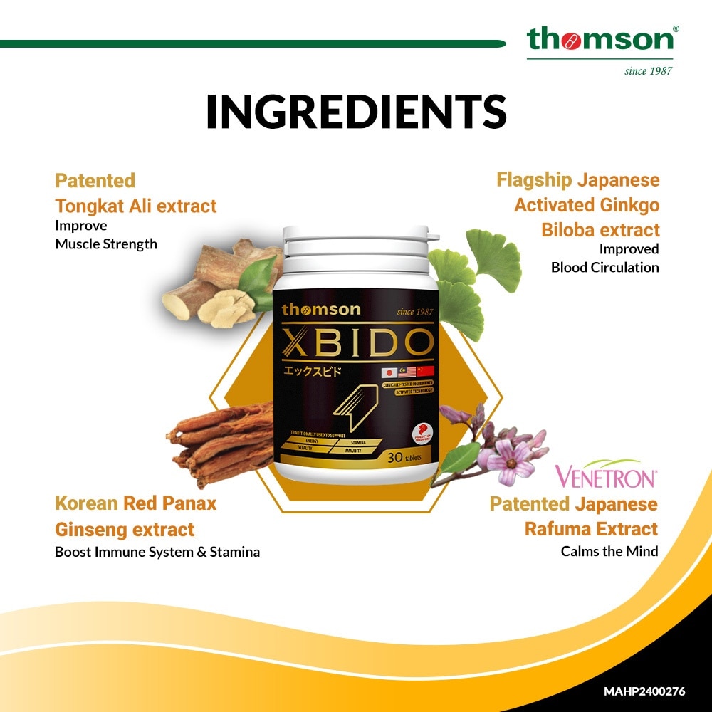 Xbido (For Boost energy, Stamina and Vitality/Sexual Health) 30s