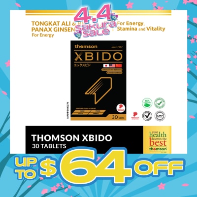THOMSON - Xbido (For Boost energy, Stamina and Vitality/Sexual Health) 30s