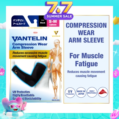 VANTELIN - Compression Wear Arm Sleeve Black S-M 2s