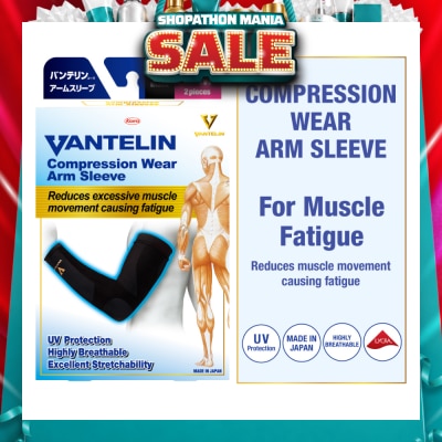 VANTELIN - Compression Wear Arm Sleeve Black S-M 2s