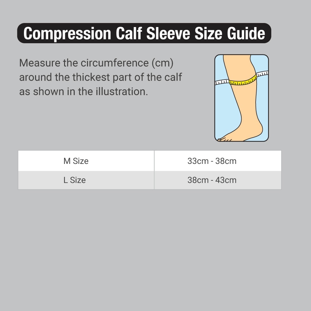 Compression Wear Calf Sleeve Black M 2s