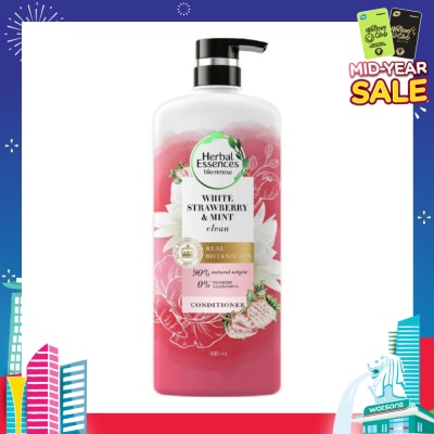 HERBAL ESSENCES Bio:Renew White Strawberry & Mint Real Botanical Hair Conditioner 600ml