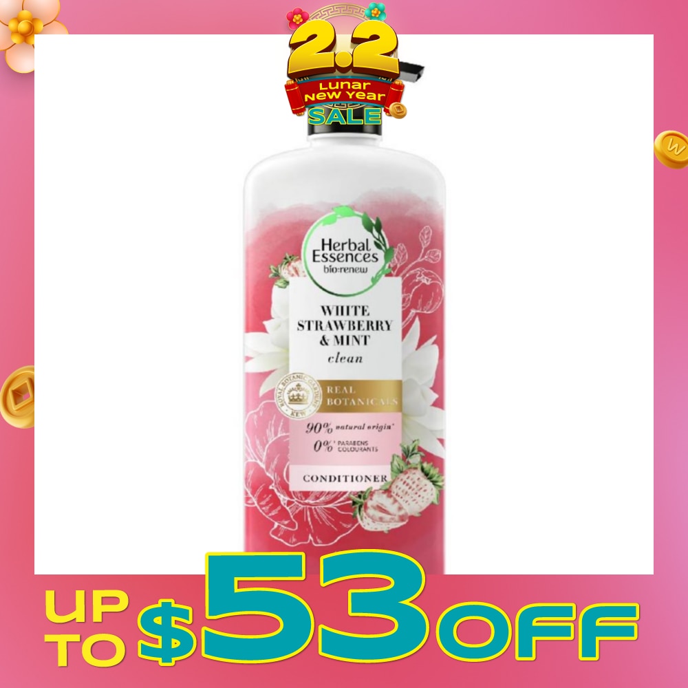 Bio:Renew White Strawberry & Mint Real Botanical Hair Conditioner 600ml