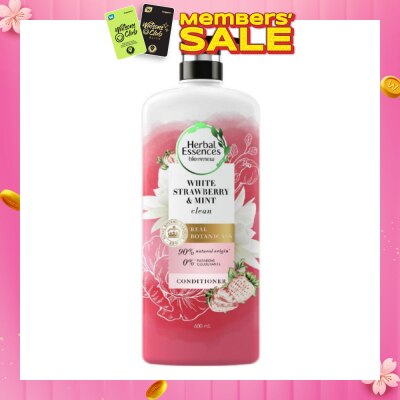 HERBAL ESSENCES Bio:Renew White Strawberry & Mint Real Botanical Hair Conditioner 600ml