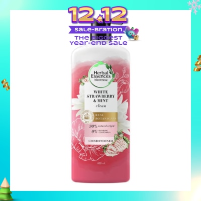 HERBAL ESSENCES Bio:Renew White Strawberry & Mint Real Botanical Hair Conditioner 600ml