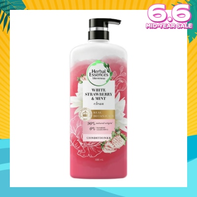 HERBAL ESSENCES Bio:Renew White Strawberry & Mint Real Botanical Hair Conditioner 600ml
