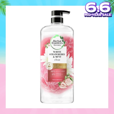 HERBAL ESSENCES Bio:Renew White Strawberry & Mint Real Botanical Hair Shampoo 600ml