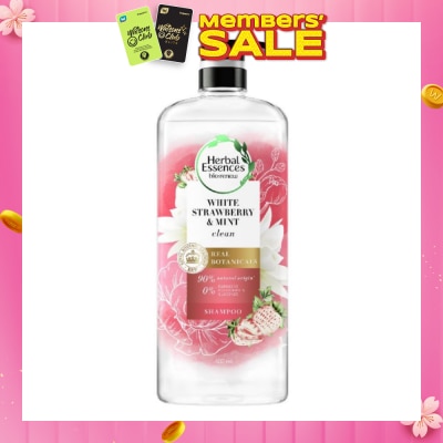 HERBAL ESSENCES Bio:Renew White Strawberry & Mint Real Botanical Hair Shampoo 600ml