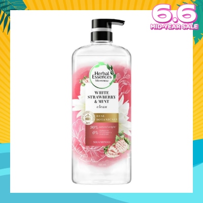 HERBAL ESSENCES Bio:Renew White Strawberry & Mint Real Botanical Hair Shampoo 600ml
