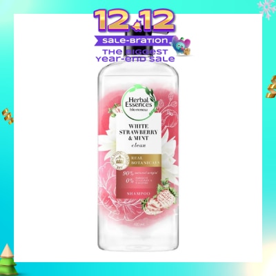 HERBAL ESSENCES Bio:Renew White Strawberry & Mint Real Botanical Hair Shampoo 600ml