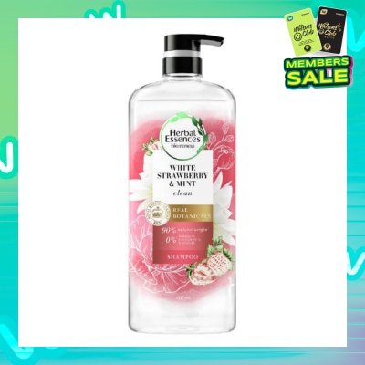 HERBAL ESSENCES Bio:Renew White Strawberry & Mint Real Botanical Hair Shampoo 600ml