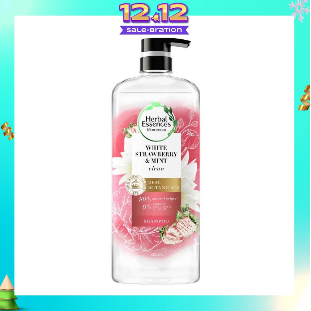 Bio:Renew White Strawberry & Mint Real Botanical Hair Shampoo 600ml