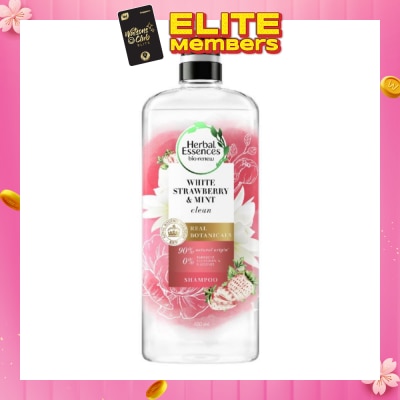 HERBAL ESSENCES Bio:Renew White Strawberry & Mint Real Botanical Hair Shampoo 600ml