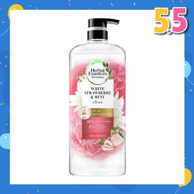 HERBAL ESSENCES Bio:Renew White Strawberry & Mint Real Botanical Hair Shampoo 600ml