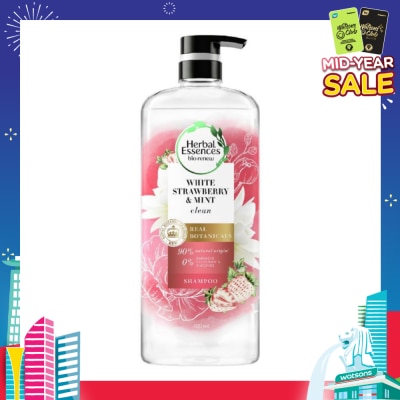 HERBAL ESSENCES Bio:Renew White Strawberry & Mint Real Botanical Hair Shampoo 600ml