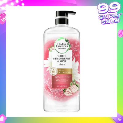HERBAL ESSENCES Bio:Renew White Strawberry & Mint Real Botanical Hair Shampoo 600ml