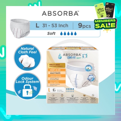 ABSORBA Contifit SOFT Adult PANTS (L) 9s