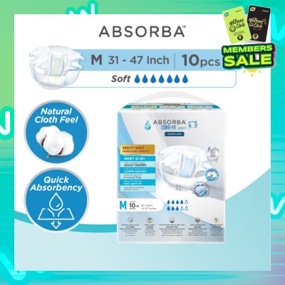 ABSORBA ContiFit Soft Adult Diapers (L) 9s