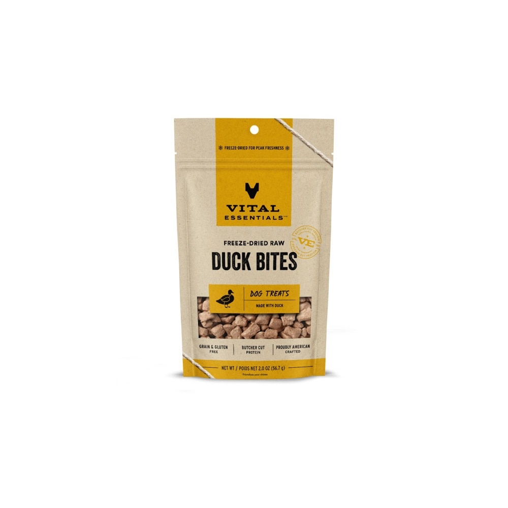 Freeze-Dried Duck Bites Dog Treats 2oz