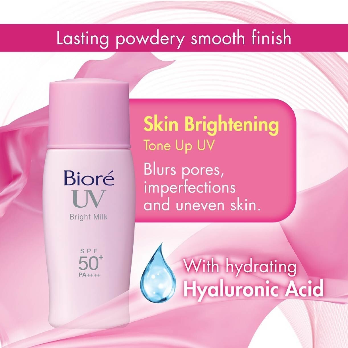 UV Bright Face Milk SPF50+ PA++++ (Suitable Use as Make Up Base + Water Resistant Up to 80min) 30ml